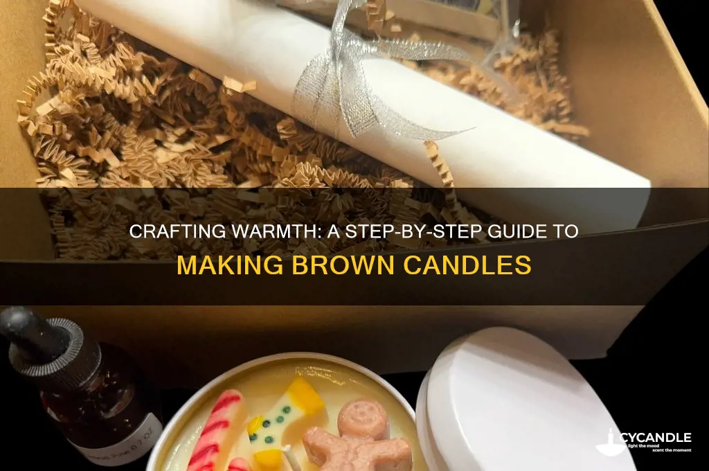 how to make brown candles