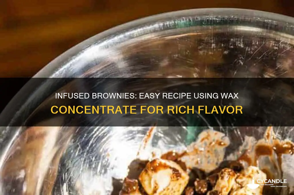 how to make brownies using wax concentrate