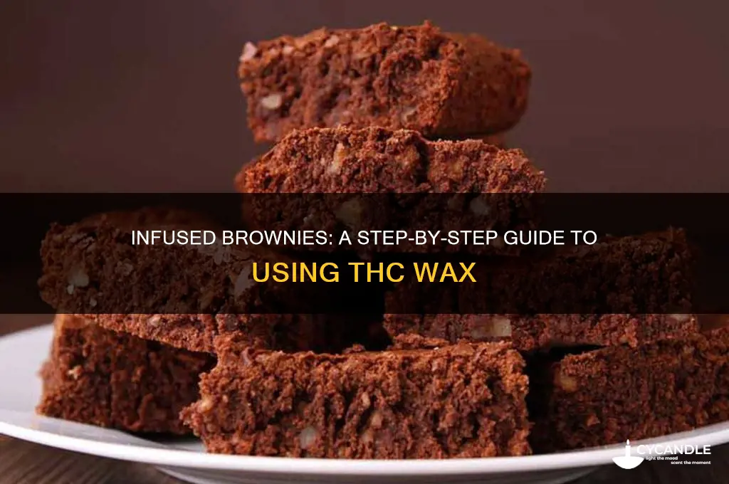 how to make brownies with thc wax