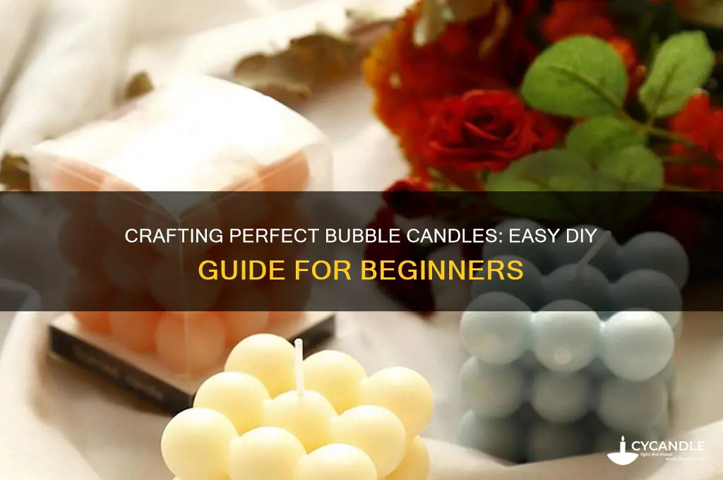how to make bubble candle