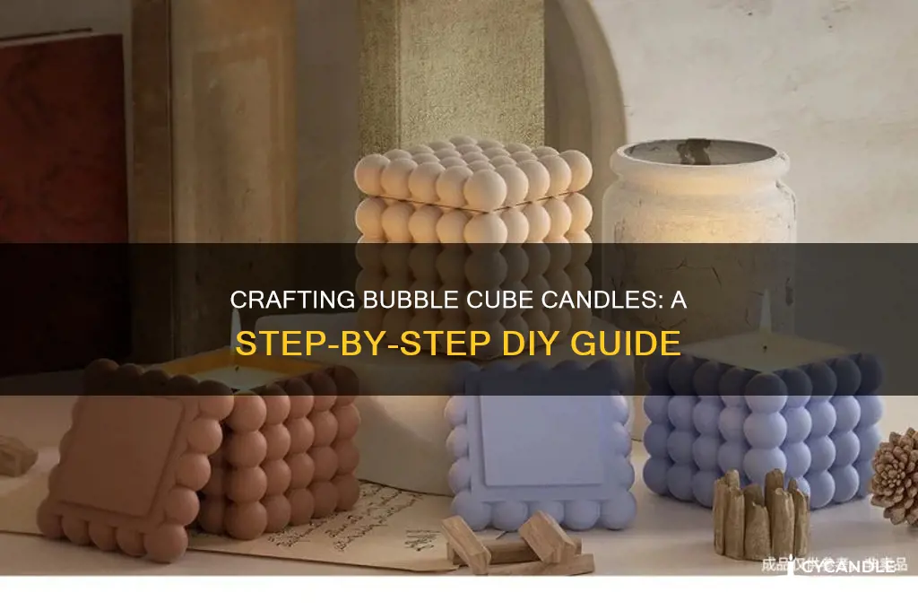 how to make bubble cube candles