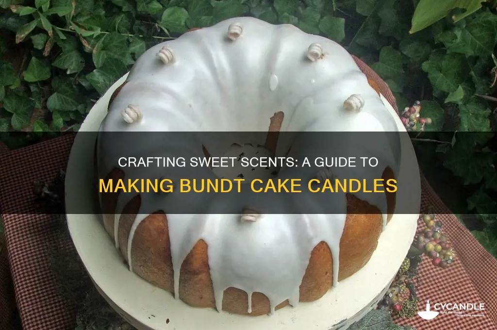 how to make bundt cake candles