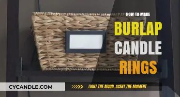 Crafting Burlap Candle Rings: A Simple DIY Home Decor Guide