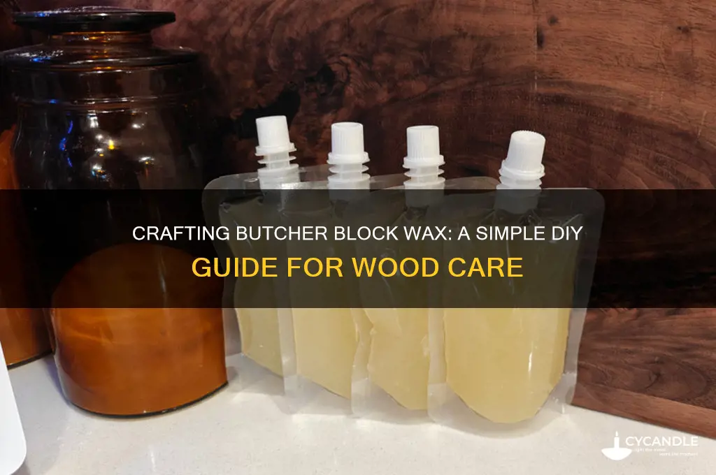 how to make butcher block wax