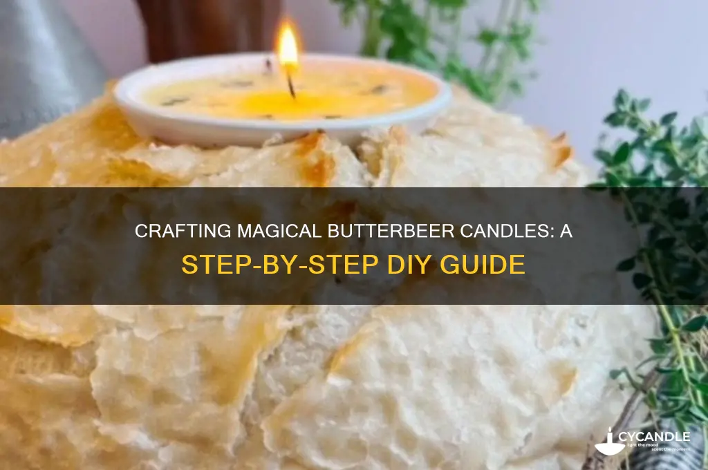 how to make butterbeer candle