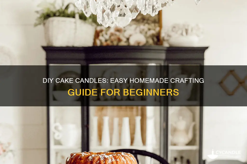 how to make cake candles at home