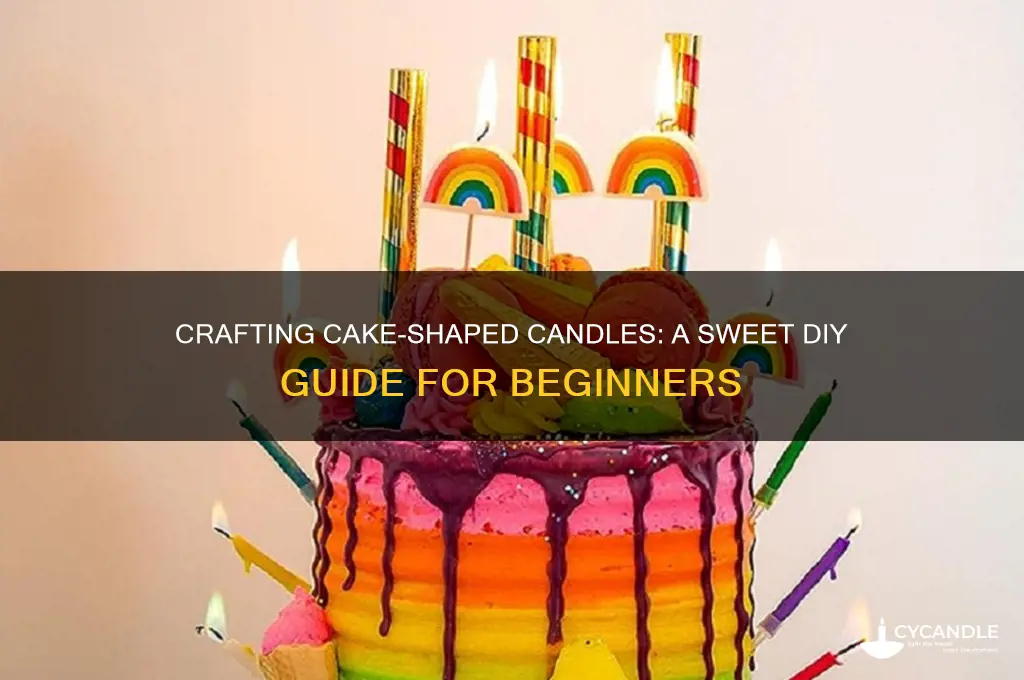 how to make cake shaped candles