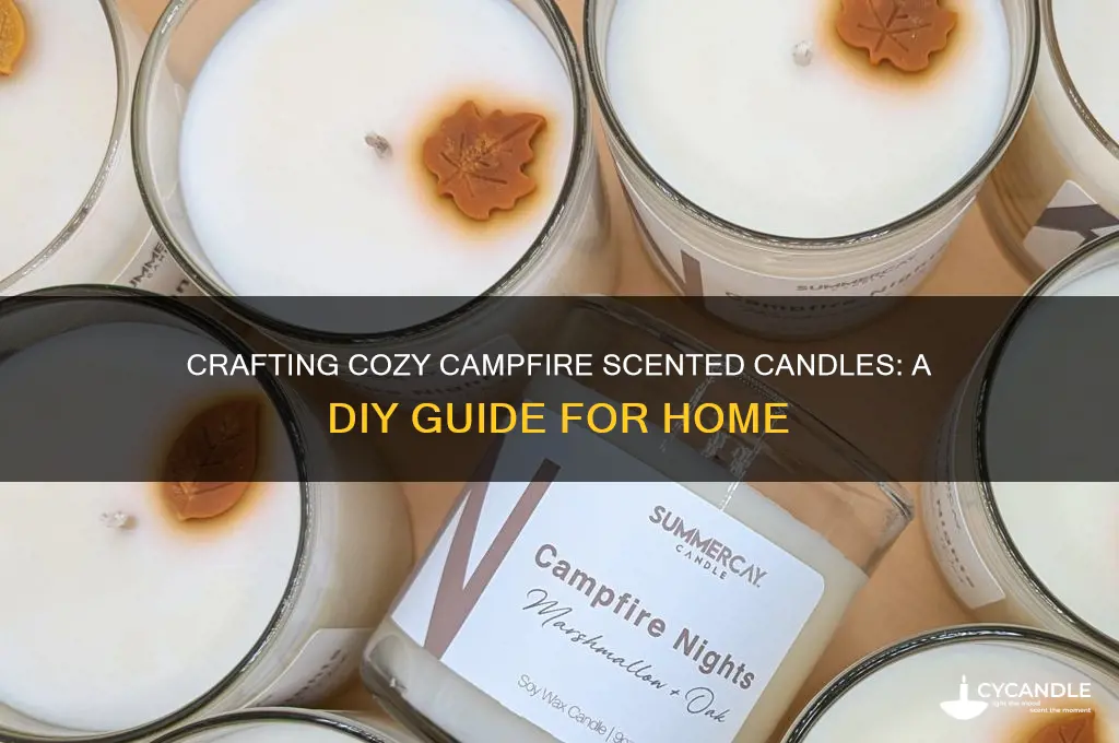 how to make camp fire scent candle