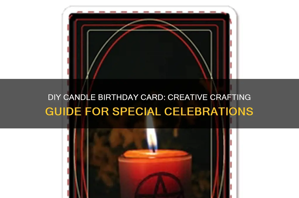 how to make candle birthday card