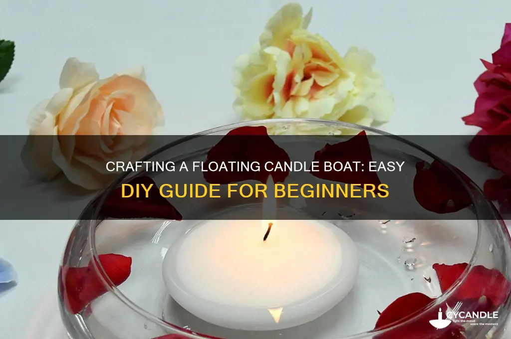 how to make candle boat
