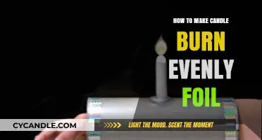 Master Even Candle Burning: Simple Foil Trick for Perfect Results