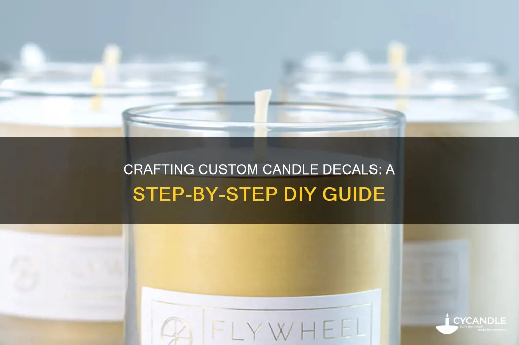 how to make candle decals