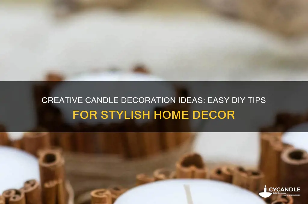 how to make candle decoration