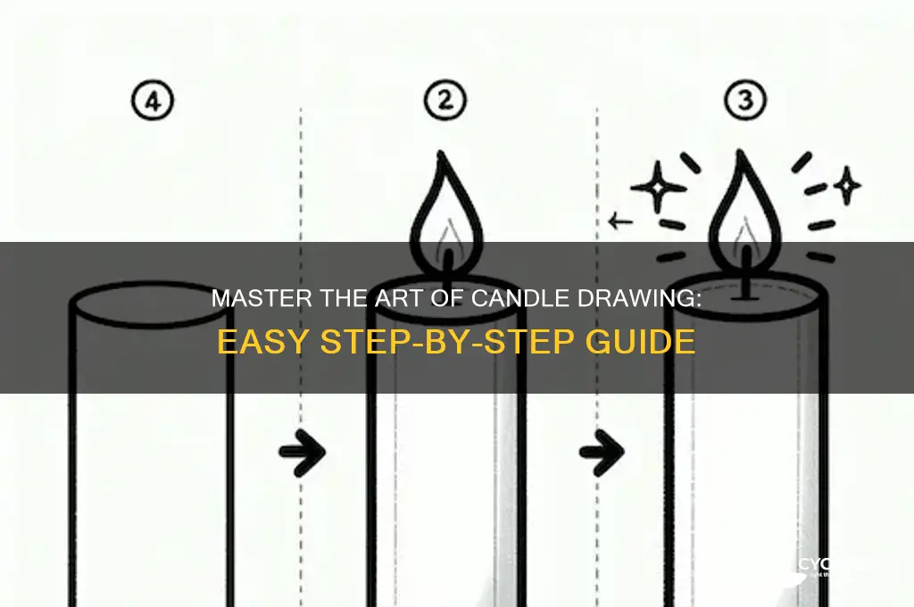 how to make candle drawing