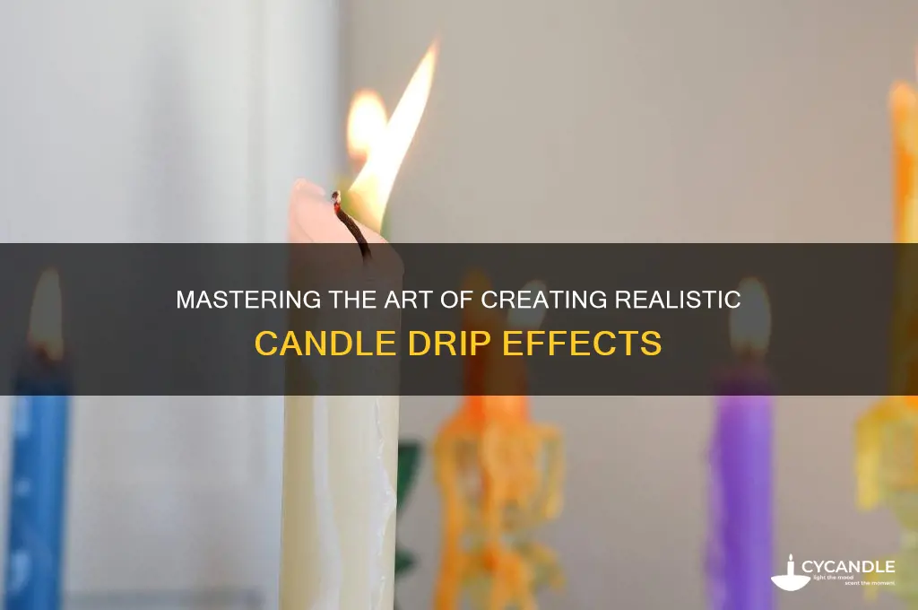 how to make candle drip