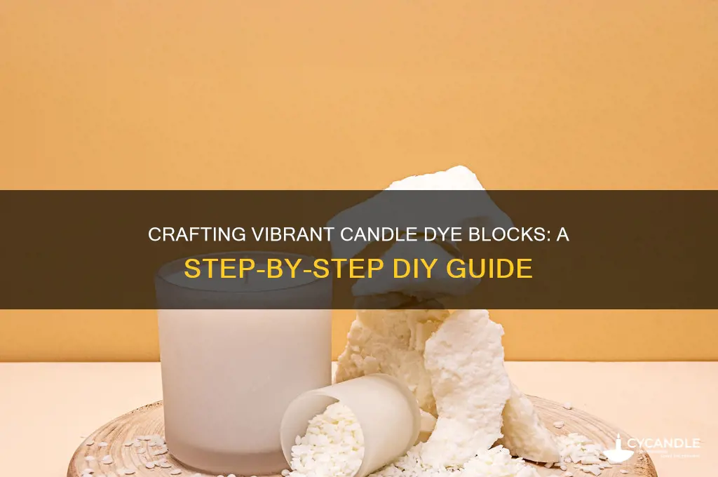 how to make candle dye blocks