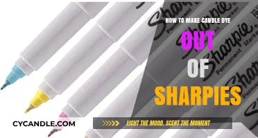 DIY Candle Dye: Crafting Vibrant Colors with Sharpies at Home