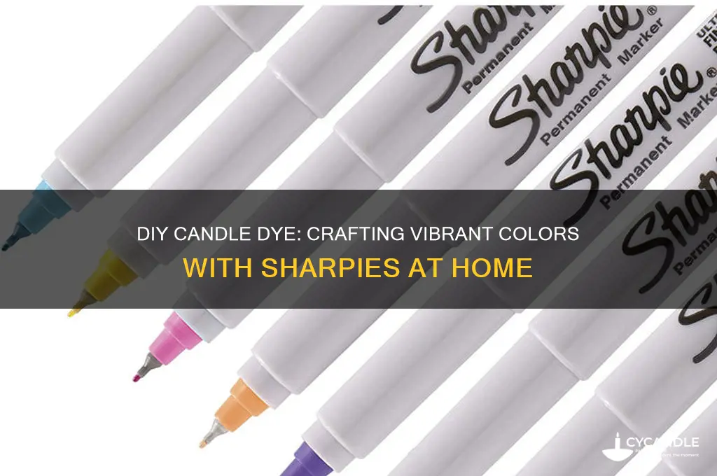 how to make candle dye out of sharpies