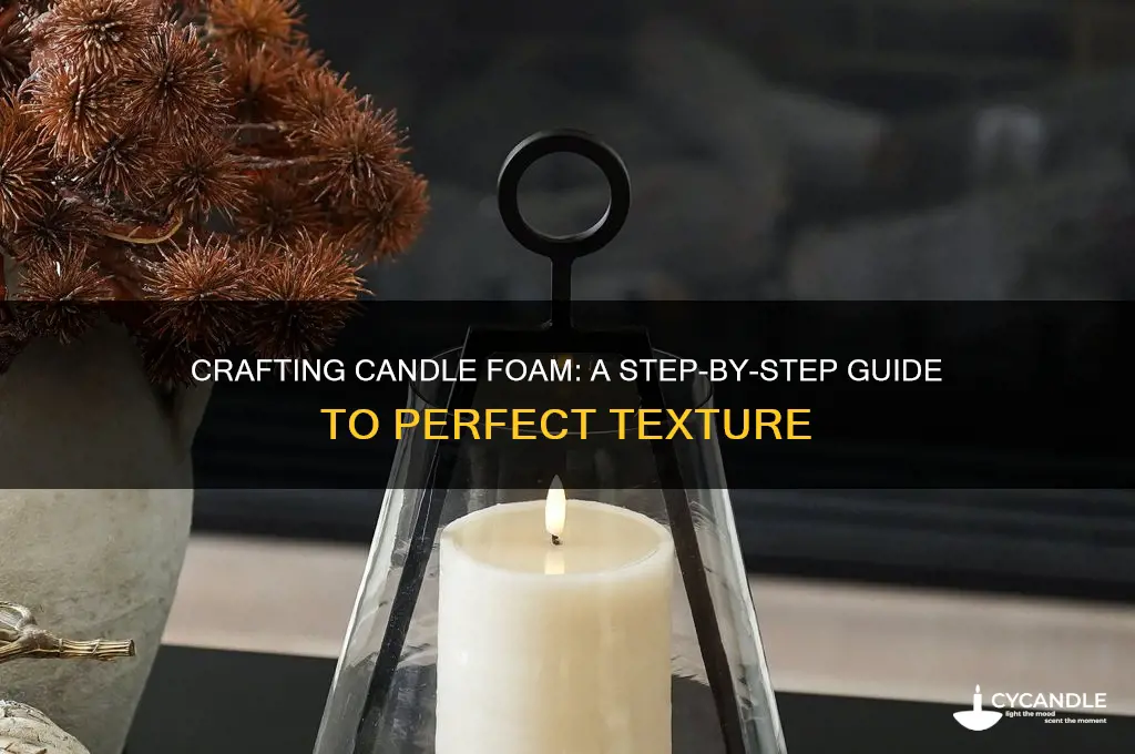how to make candle foam