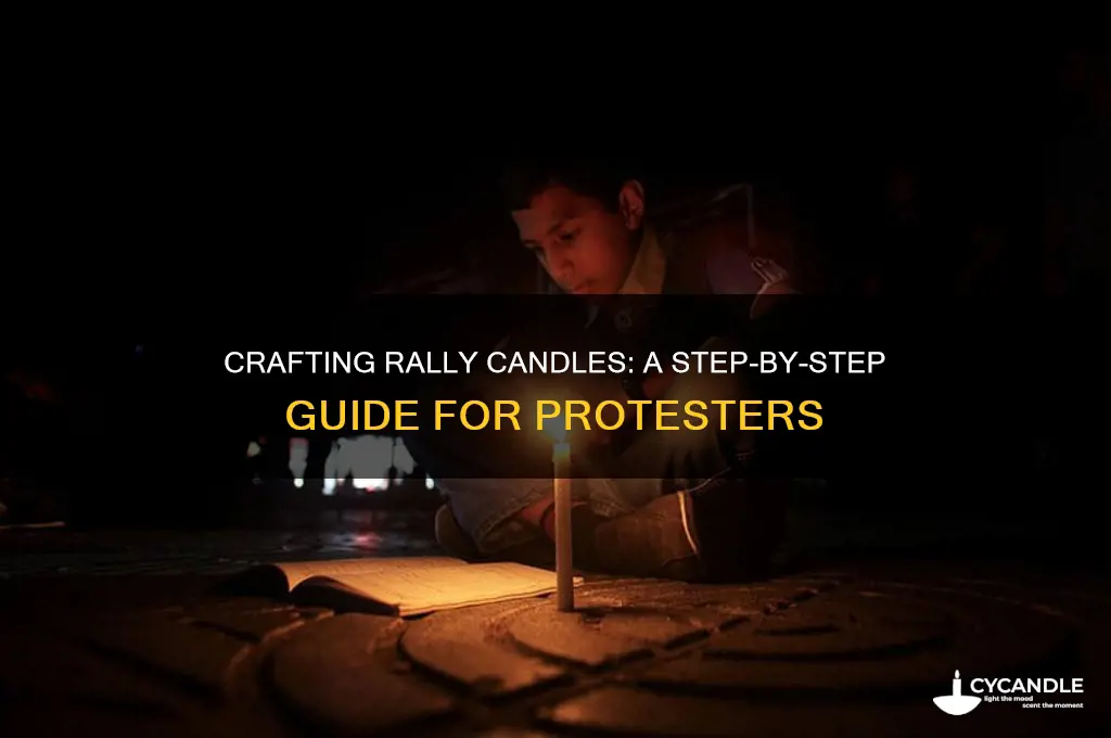 how to make candle for a ralley