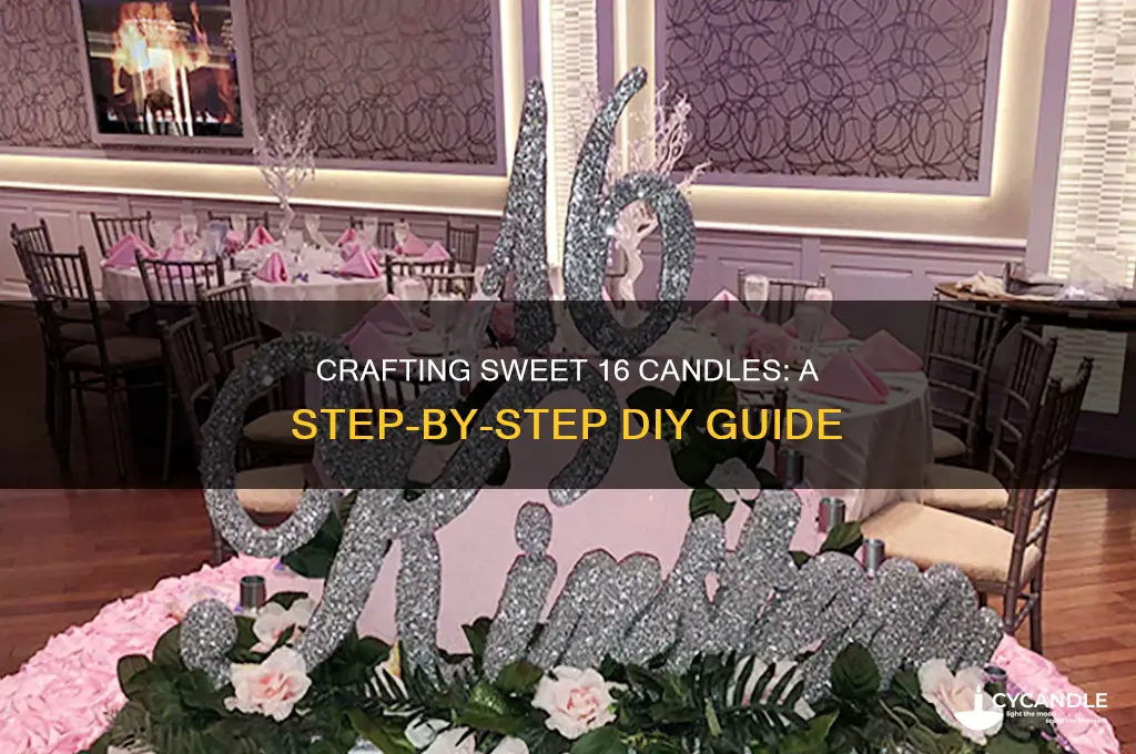 how to make candle for sweet 16