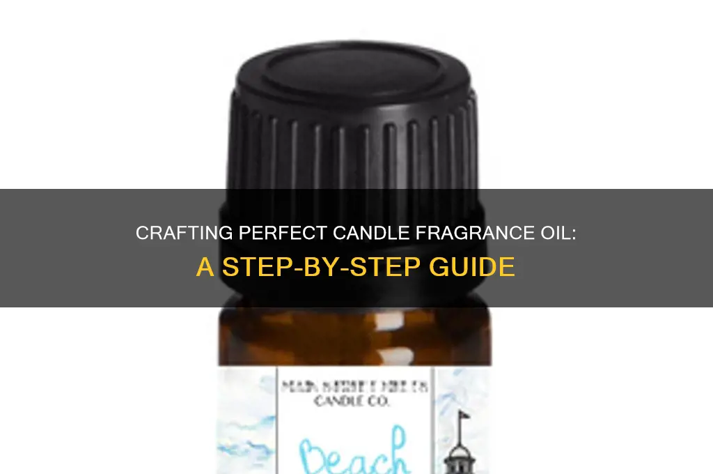 how to make candle fragracne oil