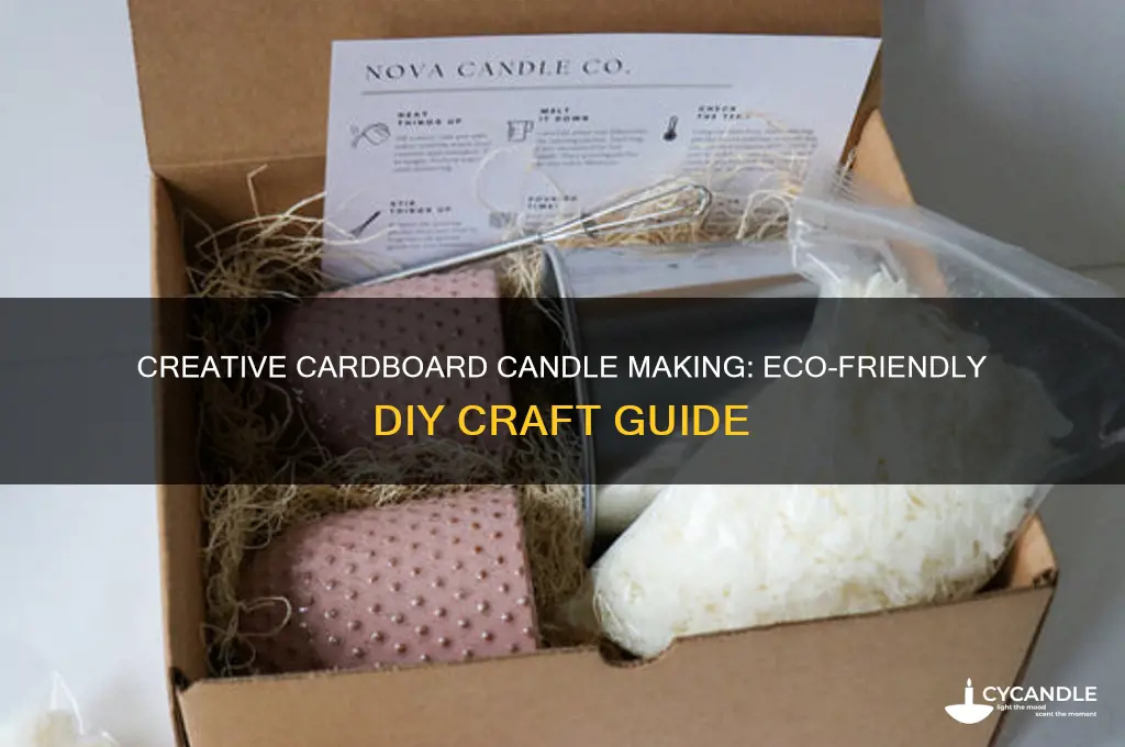 how to make candle from cardboard