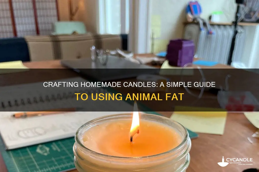 how to make candle from fat