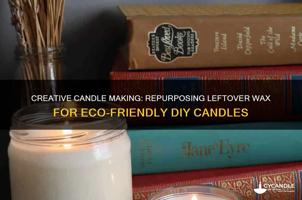 how to make candle from leftover wax