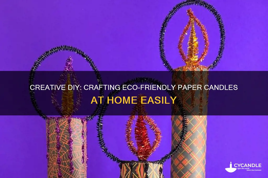 how to make candle from paper