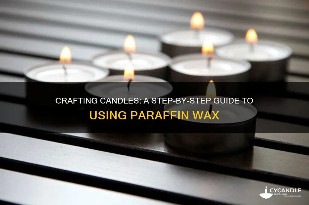 how to make candle from paraffin wax
