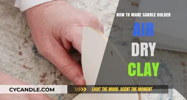 Crafting Elegant Air Dry Clay Candle Holders: A Simple DIY Guide