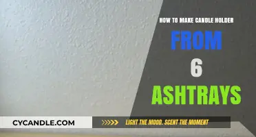 Creative DIY: Transforming Ashtrays into a Unique Candle Holder