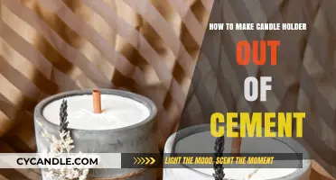 DIY Cement Candle Holder: Crafting Elegant Home Decor Easily