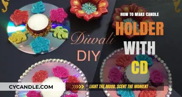 Creative DIY: Crafting Unique Candle Holders Using Old CDs