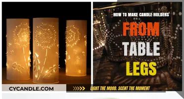 Creative DIY: Transforming Old Table Legs into Unique Candle Holders