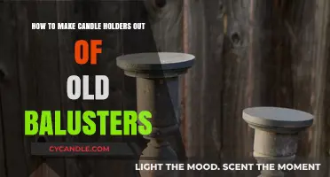 Upcycled Elegance: Crafting Candle Holders from Old Balusters