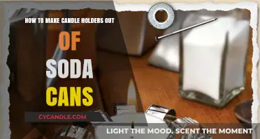 Creative DIY: Transforming Soda Cans into Unique Candle Holders