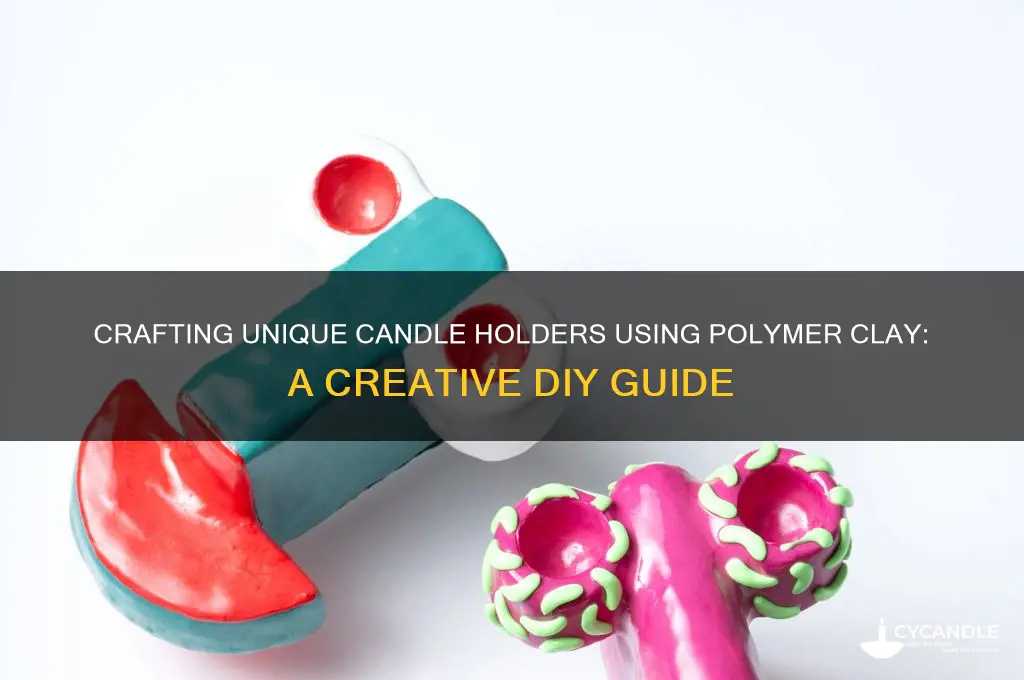 how to make candle holders with polymer clay
