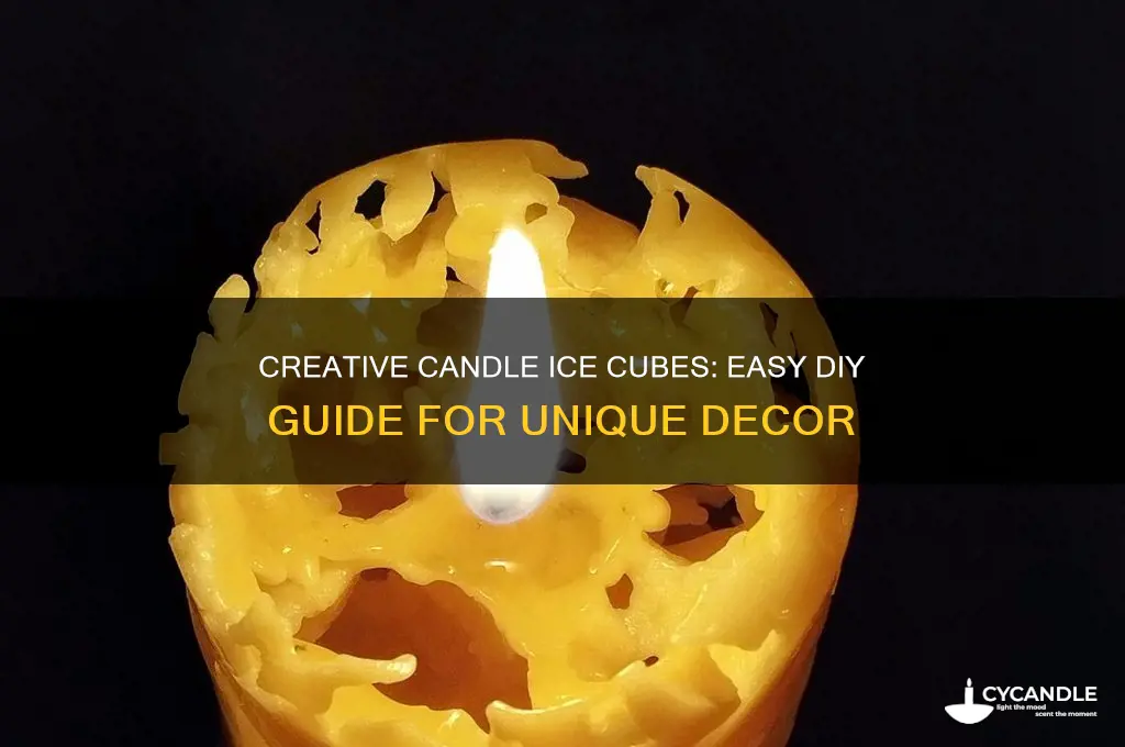 how to make candle ice cubes