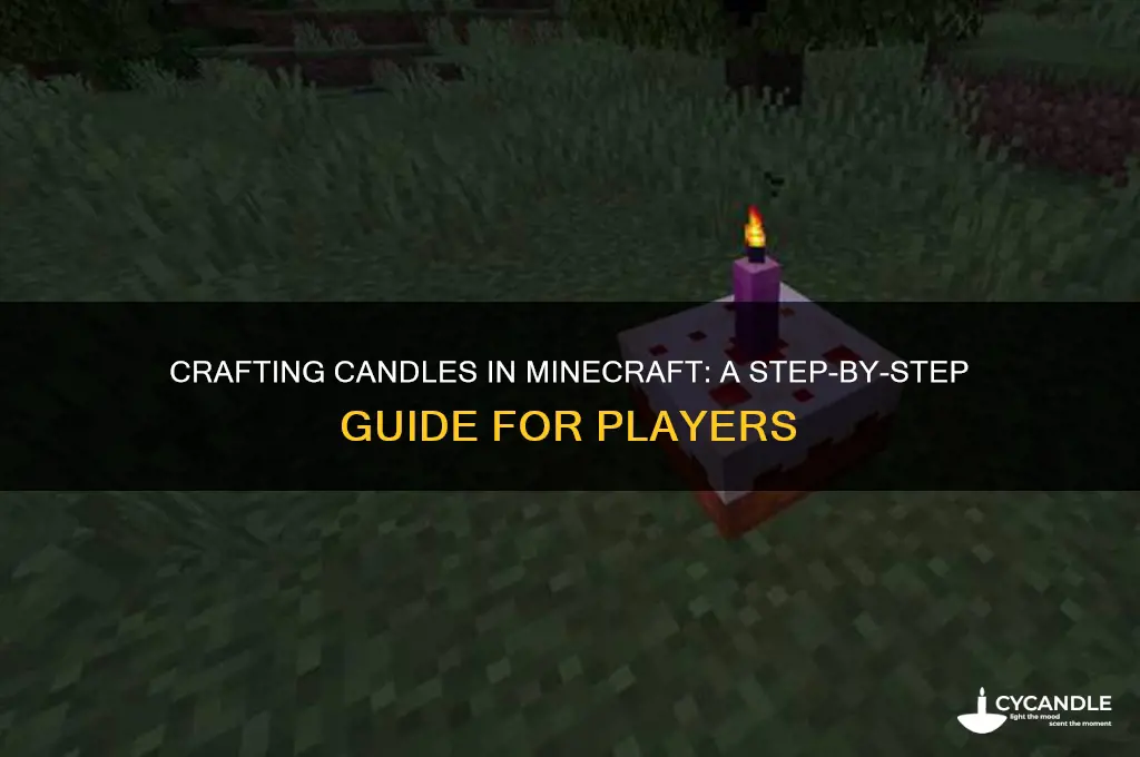 how to make candle in mc