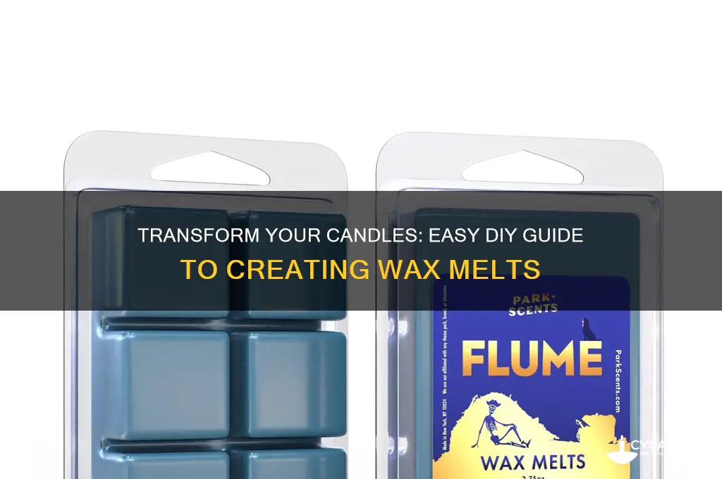 how to make candle into wax melt
