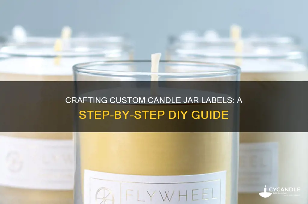 how to make candle jar labels