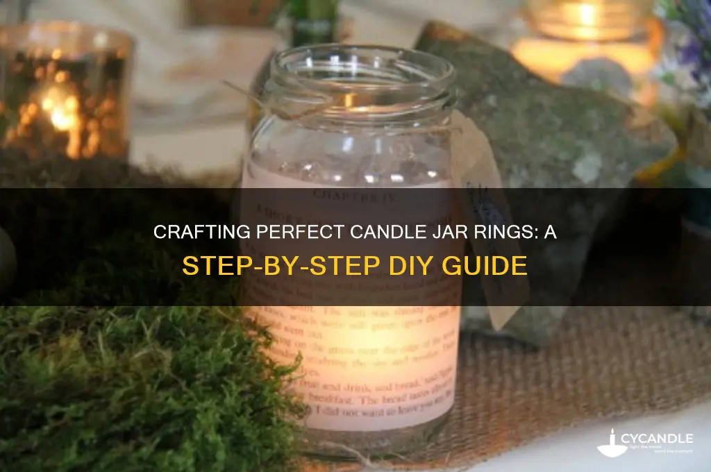 how to make candle jar rings