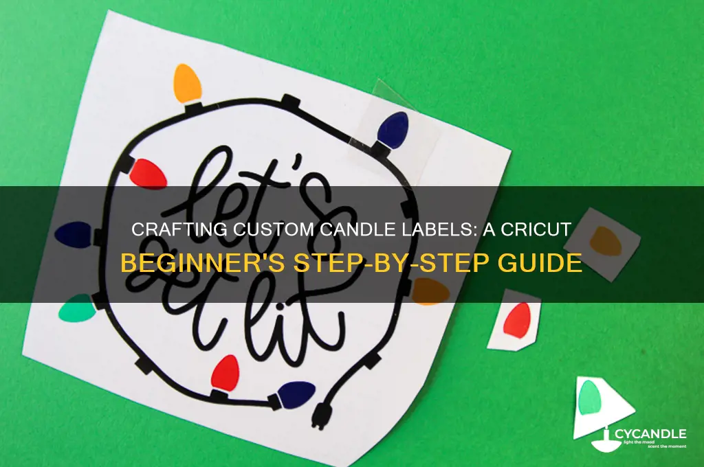 how to make candle labels with cricut