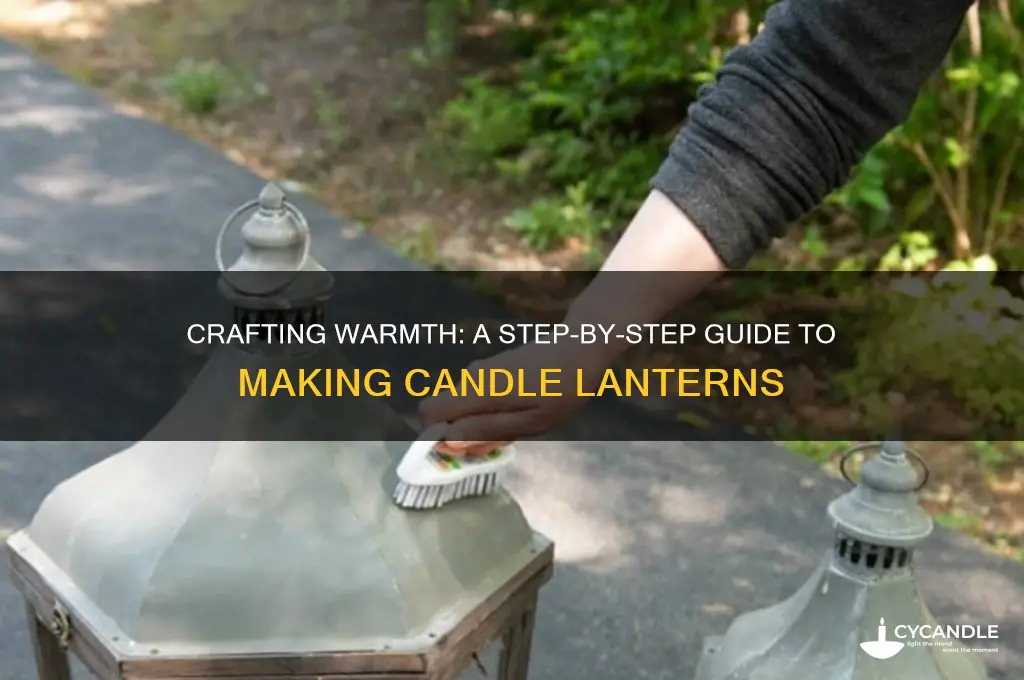 how to make candle lantern