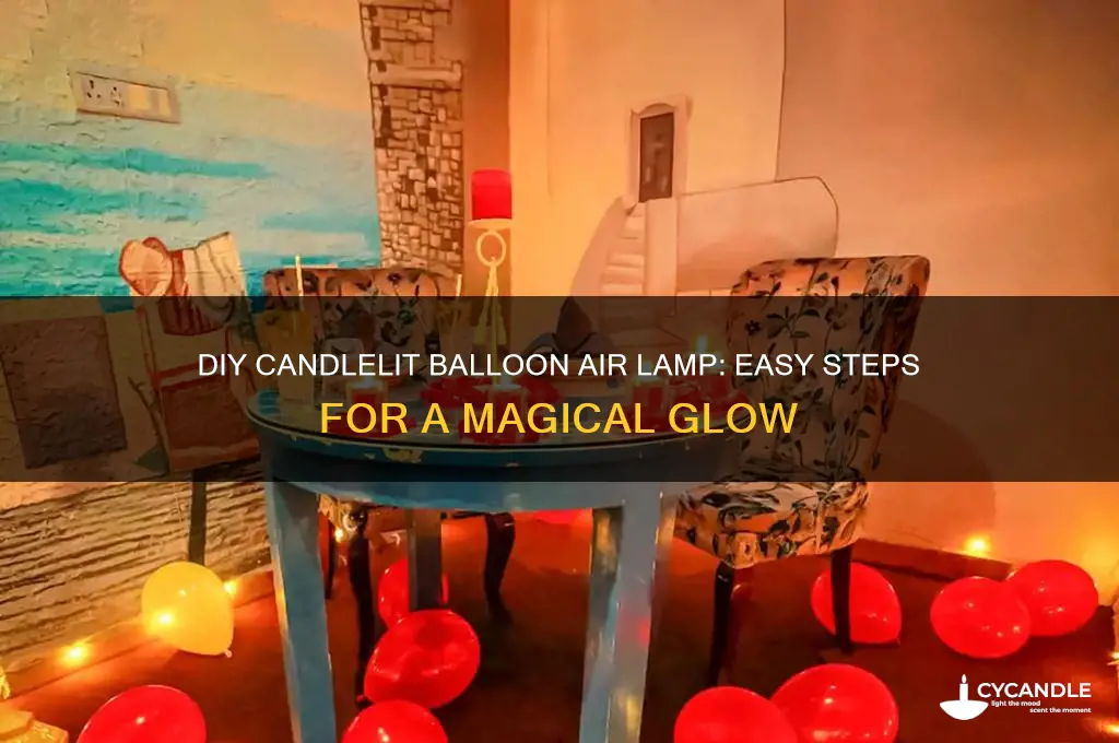 how to make candle light balloon air lamp