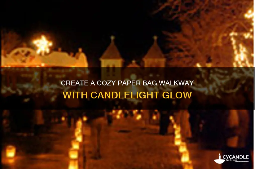 how to make candle light in paper bag walkway