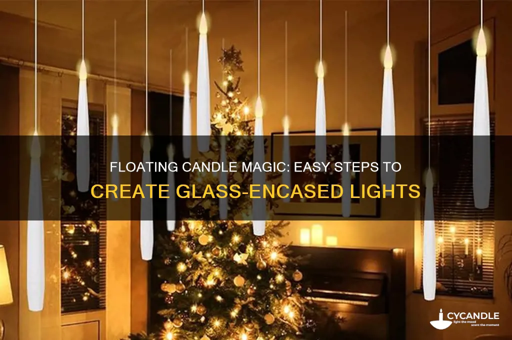 how to make candle lights float in glass