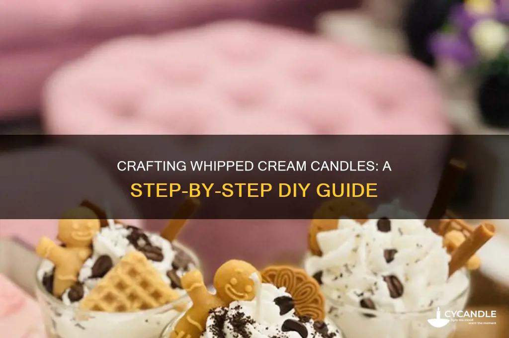 how to make candle look like whipped cream